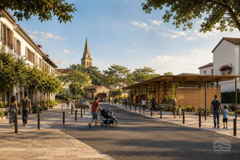 Amenagement du centre ville de Martres Tolosane